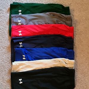7 pairs of Men's Lrg Underarmour shorts